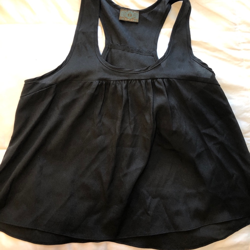 Black tank top blouse